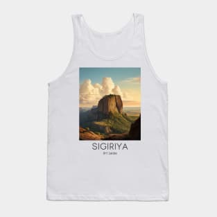 A Vintage Travel Illustration of Sigiriya - Sri Lanka Tank Top